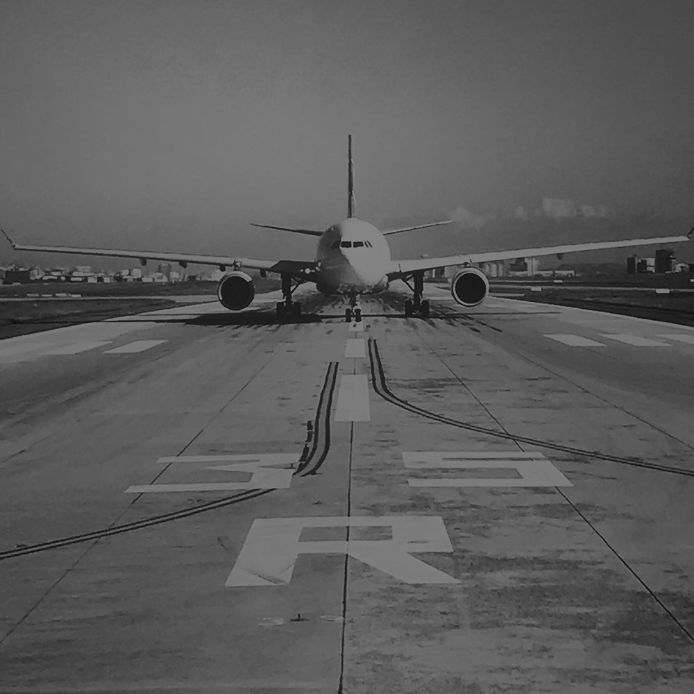Airplane on runway